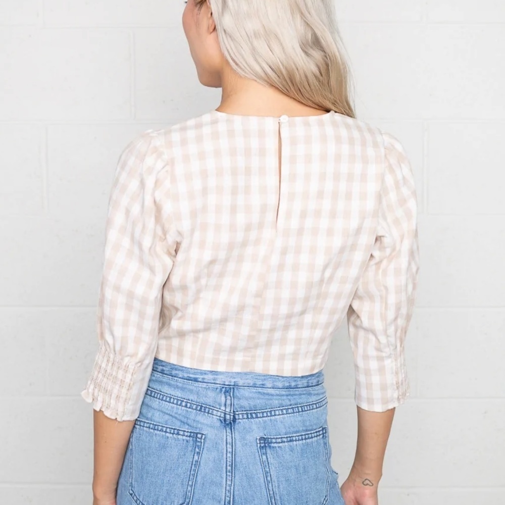 NLT Gingham Top - Picture 2 of 6